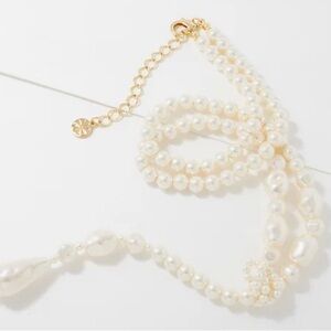 🆕 Isaac Mizrahi Live! Faux Pearl Y Necklace